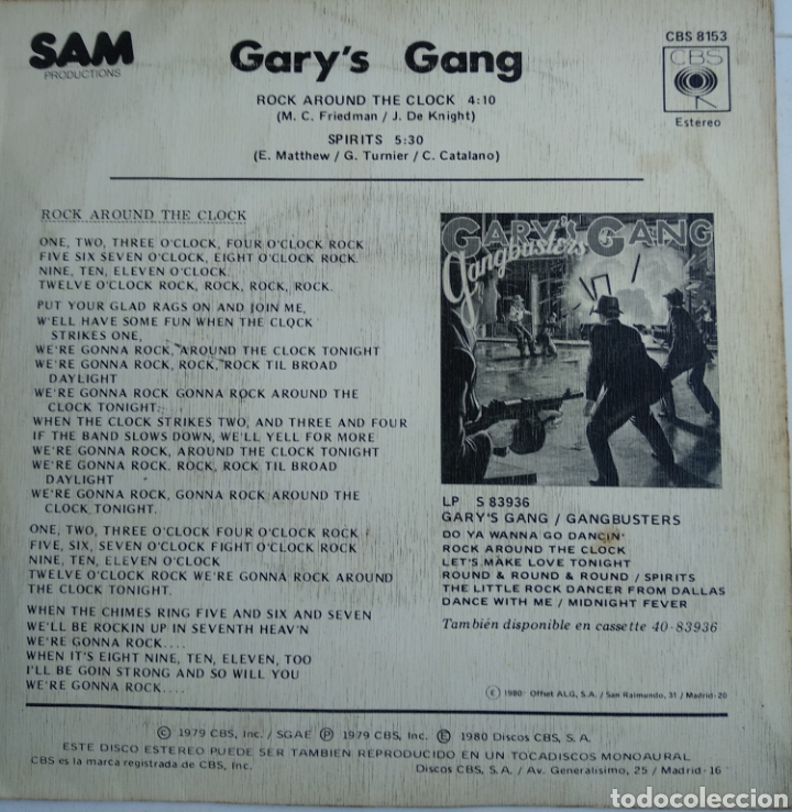 Discos de vinilo: *GARYS GANG. SPAIN. CBS. 1980 - Foto 2