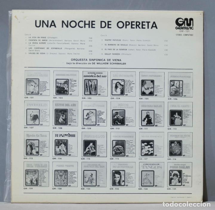 Discos de vinilo: LP. UNA NOCHE OPERETA - Foto 2