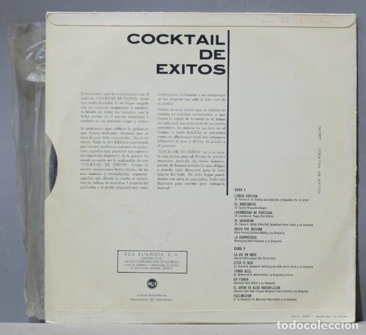 Discos de vinilo: LP. COCKTAIL DE EXITOS - Foto 2