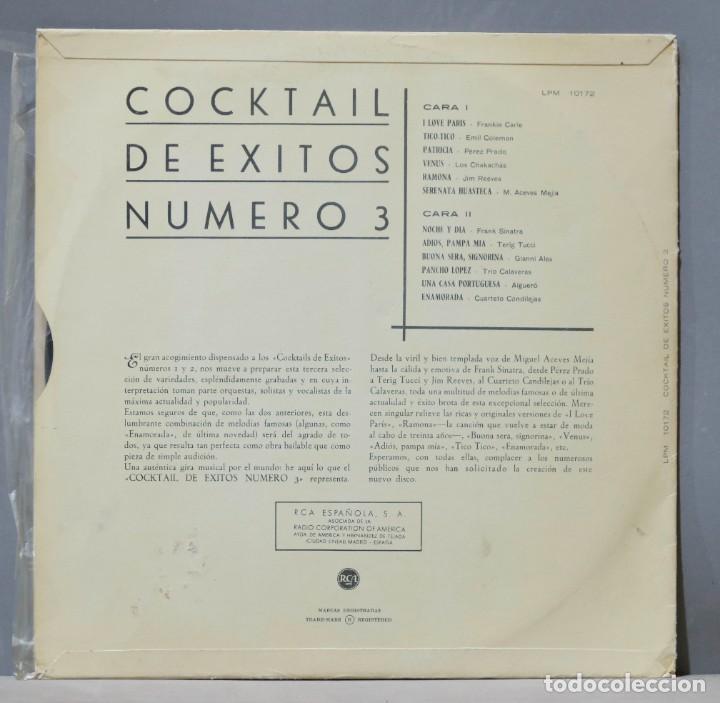 Discos de vinilo: LP. COCKTAIL DE EXITOS. 3 - Foto 2