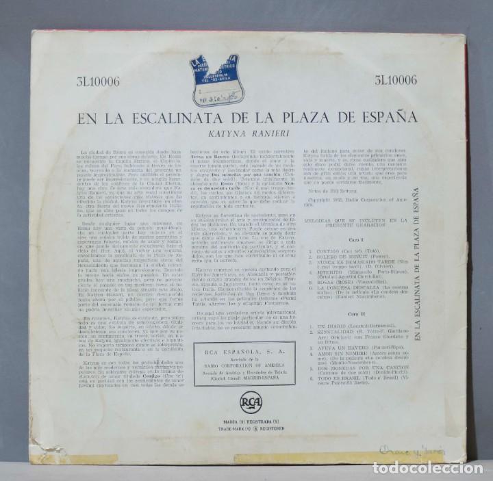 Discos de vinilo: LP. KATYNA RANIERI. EN LA ESCALINATA DE LA PLAZA DE ESPA&Ntilde;A - Foto 2
