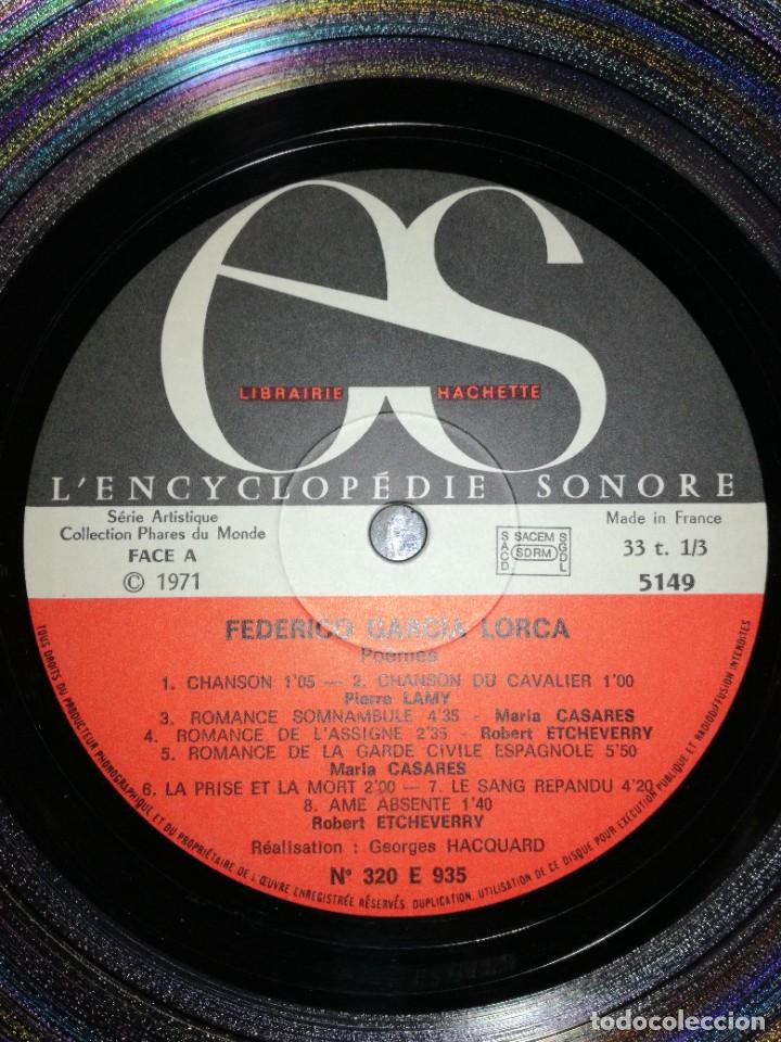 Discos de vinilo: FEDERICO GARCIA LORCA-ORIGINAL FRANCES 1971 - Foto 3