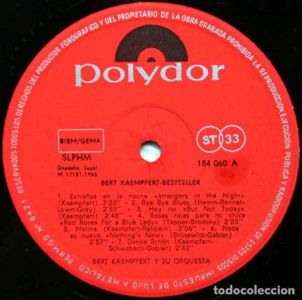 Discos de vinilo: Bert Kaempfert &lrm;&ndash; Bestseller - Foto 3