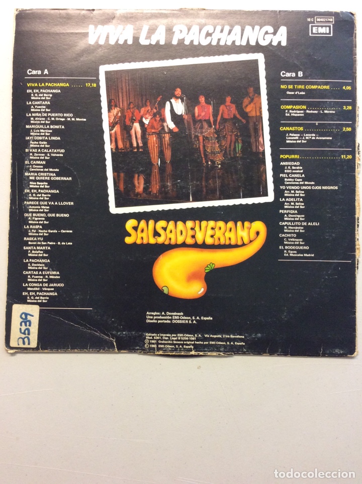 Discos de vinilo: Viva la pachanga. Salsa de verano. - Foto 2