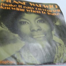 Discos de vinilo: SINGLE DIONNE WARWICK. MAKE IT EASY ON YOUR SELF. KNOWING WHEN TO LEAVE. DISCOPHON 1970 (SEMINUEVO)