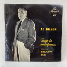Discos de vinilo: EP AL JOLSON - SONGS HE MADE FAMOUS VOL.1, PART 2 - UK - AÑO 1957
