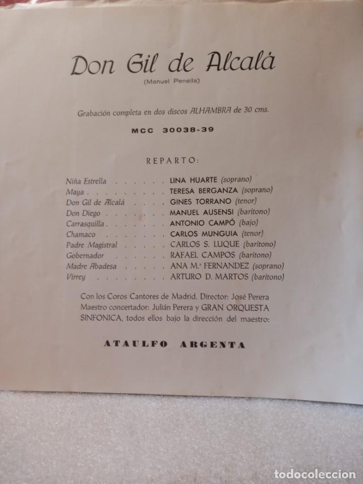 Discos de vinilo: DON GIL DE ALCAL&Aacute;. - Foto 3