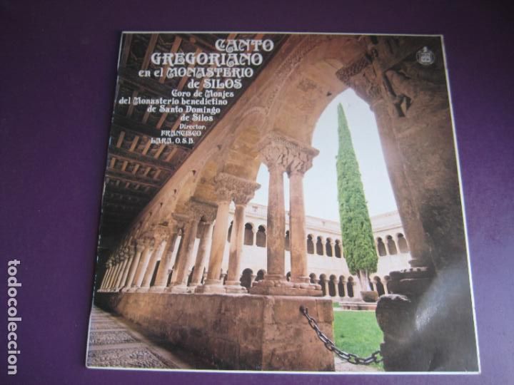 Discos de vinilo: Coro De Monjes Del Monasterio Benedictino De Santo Domingo De Silos &ndash; Canto Gregoriano - LP HISPAVOX