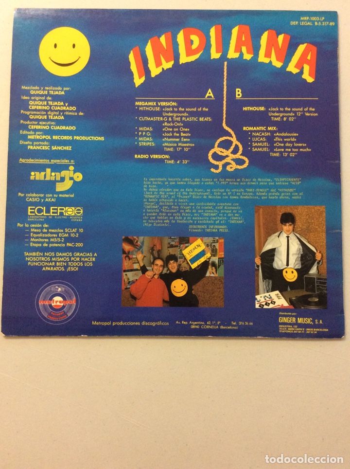 Discos de vinilo: Indiana. Hithouse. - Foto 2