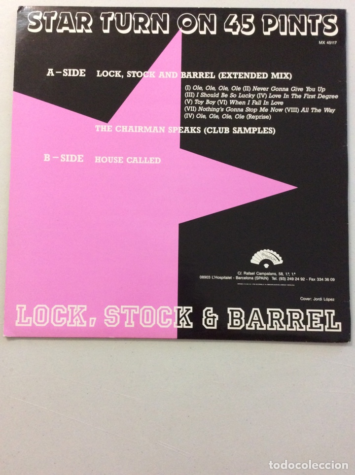 Discos de vinilo: Star turn on 45 pints. Lock, stock & Barrel. - Foto 2