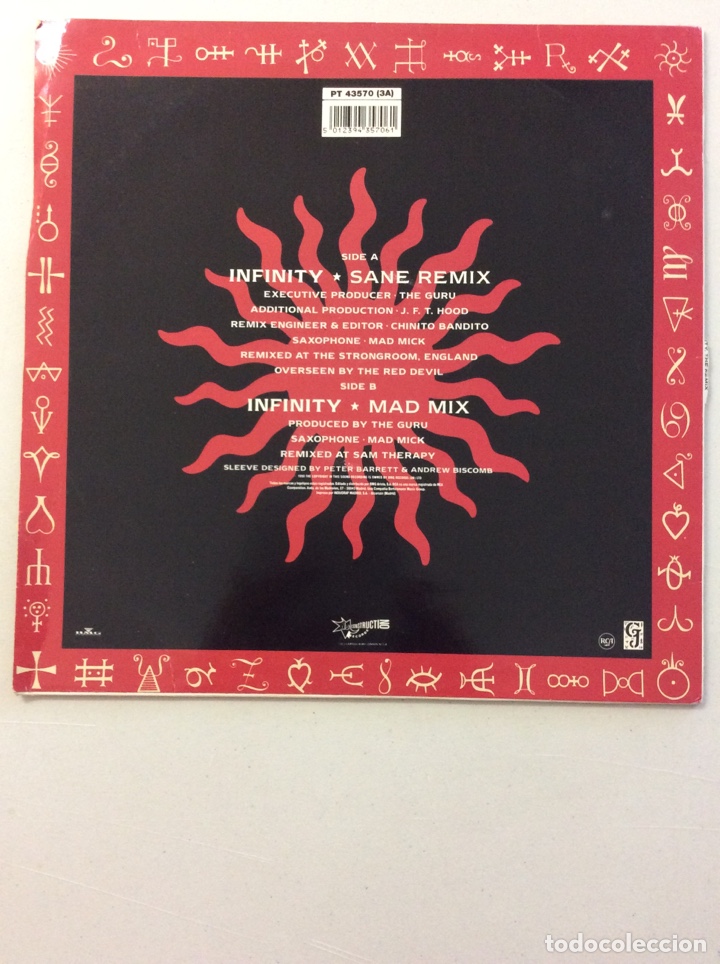 Discos de vinilo: Guru Josh. Infinity the remix. - Foto 2