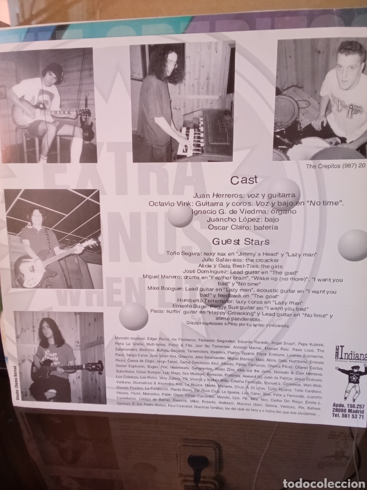 Discos de vinilo: The CREPITOS 1995 Rock Indiana - Foto 5
