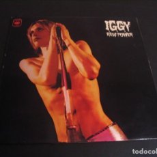 Discos de vinilo: IGGY POP LP RAW POWER ORIGINAL ESPAÑA 1973 STOOGES PORTADAS LAMINADAS. Lote 347764993