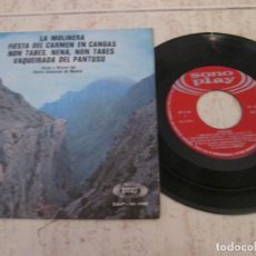 Discos de vinilo: COROS Y DANZAS DEL CENTRO ASTURIANO DE MADRID - ASTURIAS. EP 4 TEMAS 7”, 1968. MUY BUEN ESTADO. Lote 347775918