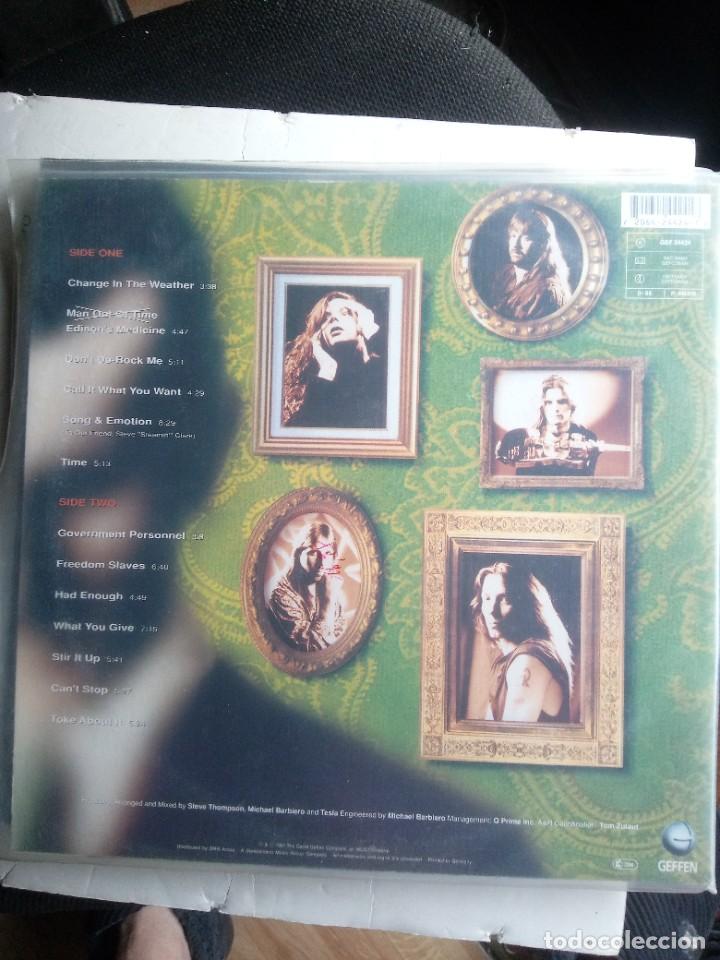 Discos de vinilo: tesla psychotic supper 1991 lp con funda interior - Foto 2