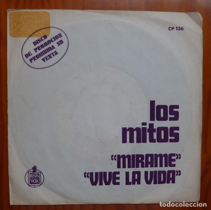 Discos de vinilo: LOS MITOS / MIRAME / PROMOCIONAL / 1972 / SINGLE - Foto 1