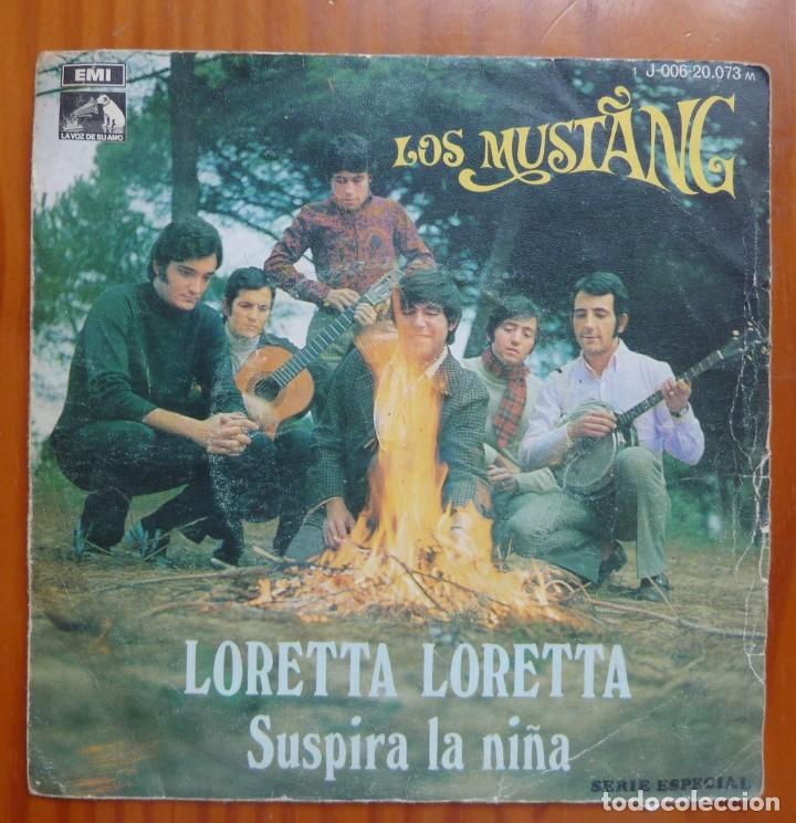 Discos de vinilo: LOS MUSTANG / LORETTA LORETTA / 1969 / SINGLE - Foto 1