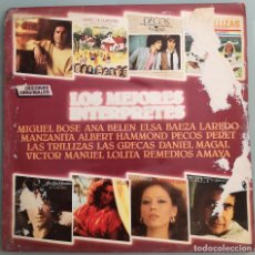 Discos de vinilo: VINILO LP - LOS MEJORES INTERPRETES - MIGUEL BOSE, MANZANITA, LAS GRECAS, VICTOR MANUEL, LOLITA, ETC