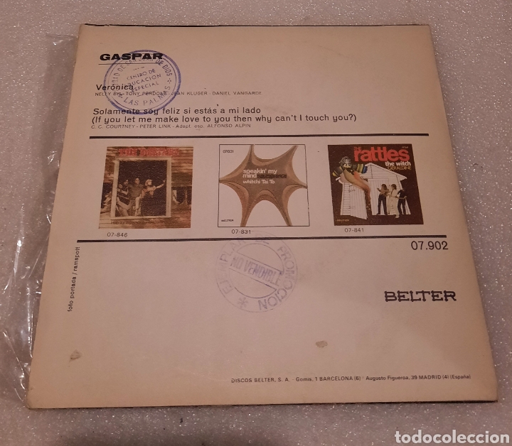 Discos de vinilo: Gaspar - veronica - Foto 3