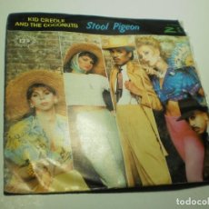 Discos de vinilo: SINGLE KID CREOLE AND THE COCONUTS. STOOL PIGEON. GINA. ZE 1983 SPAIN (SEMINUEVO)
