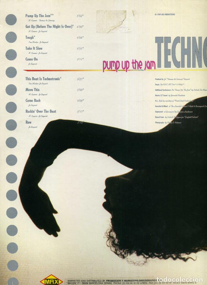 Discos de vinilo: TECHOTRONIC - PUMP UP THE JAM - Foto 3