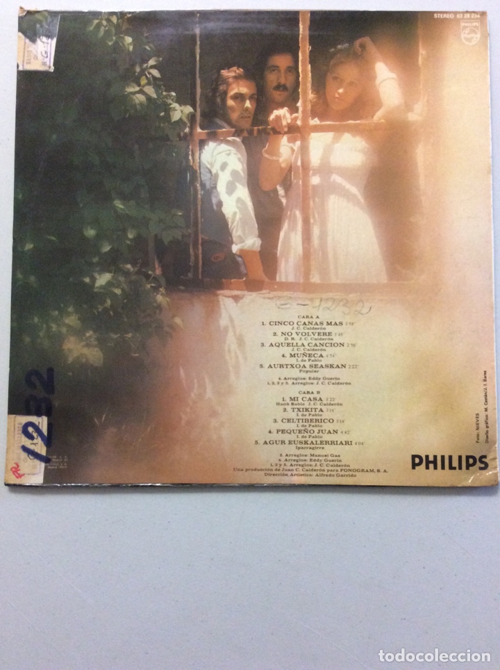 Discos de vinilo: Trigo Limpio. Cinco canas m&aacute;s. - Foto 2
