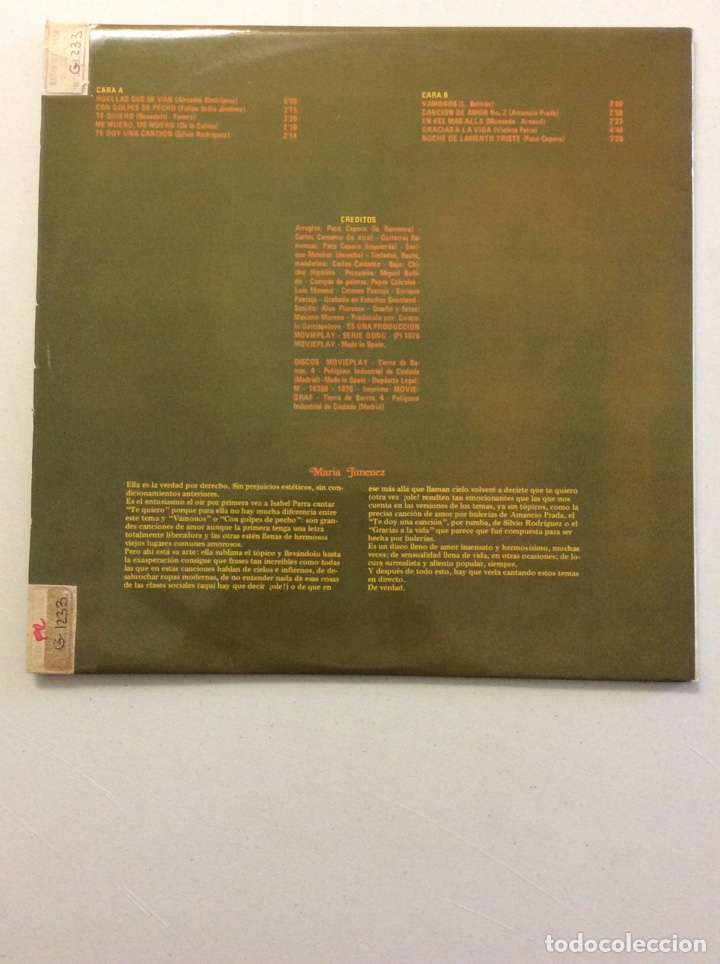 Discos de vinilo: Maria Jimenez. - Foto 2