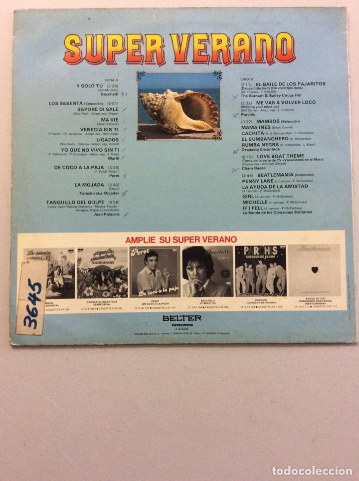 Discos de vinilo: Super Verano Belter. - Foto 2