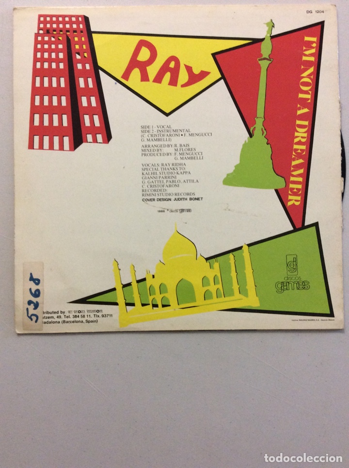Discos de vinilo: Ray. I&rsquo;m not a dreamer. - Foto 2