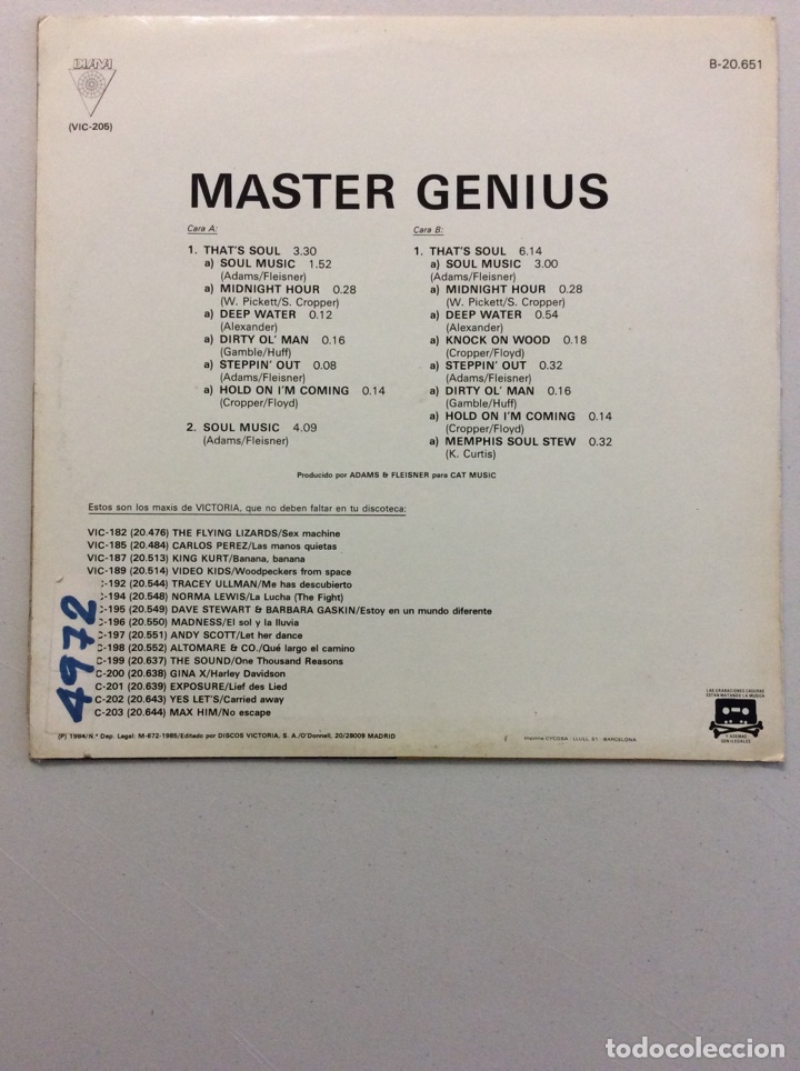 Discos de vinilo: Master genius. That&rsquo;s soul. - Foto 2