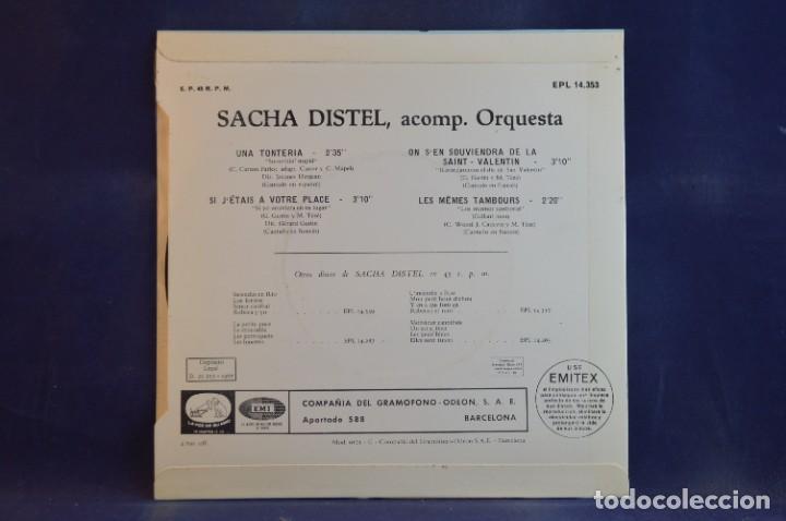 Discos de vinilo: SACHA DISTEL - UNA TONTERIA - EP - Foto 2