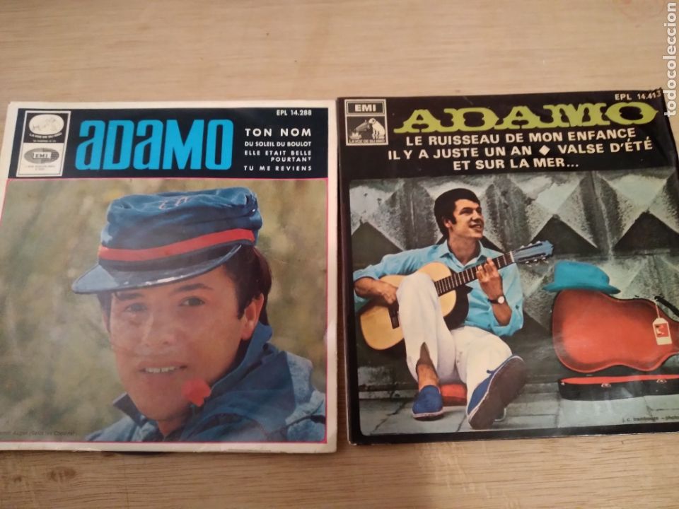 Discos de vinilo: LOTE 8 SINGLES VINILO-ADAMO- - Foto 2
