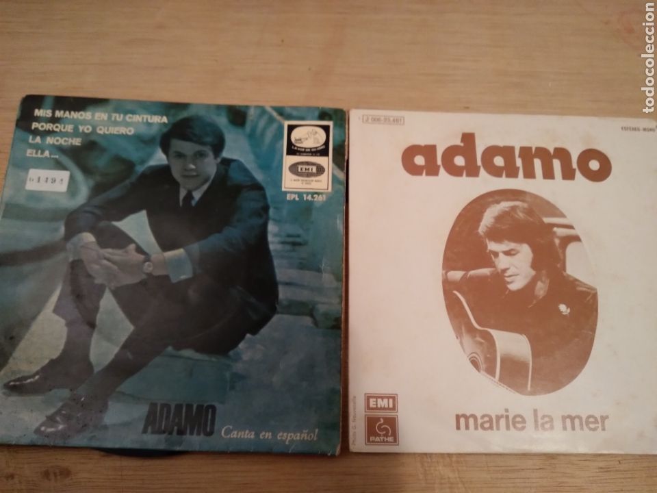 Discos de vinilo: LOTE 8 SINGLES VINILO-ADAMO- - Foto 3