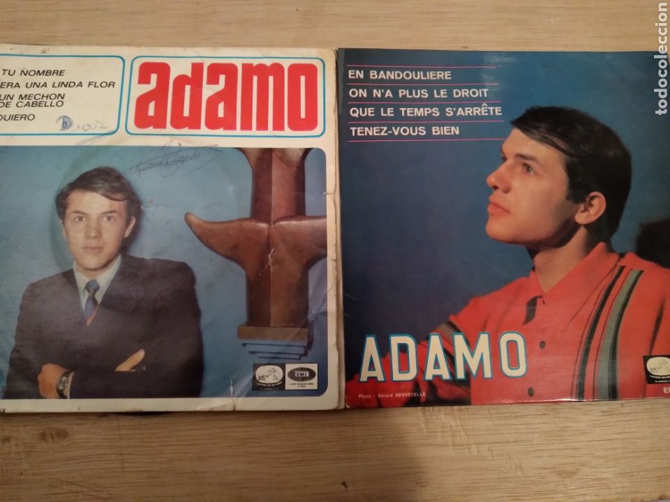 Discos de vinilo: LOTE 8 SINGLES VINILO-ADAMO- - Foto 1