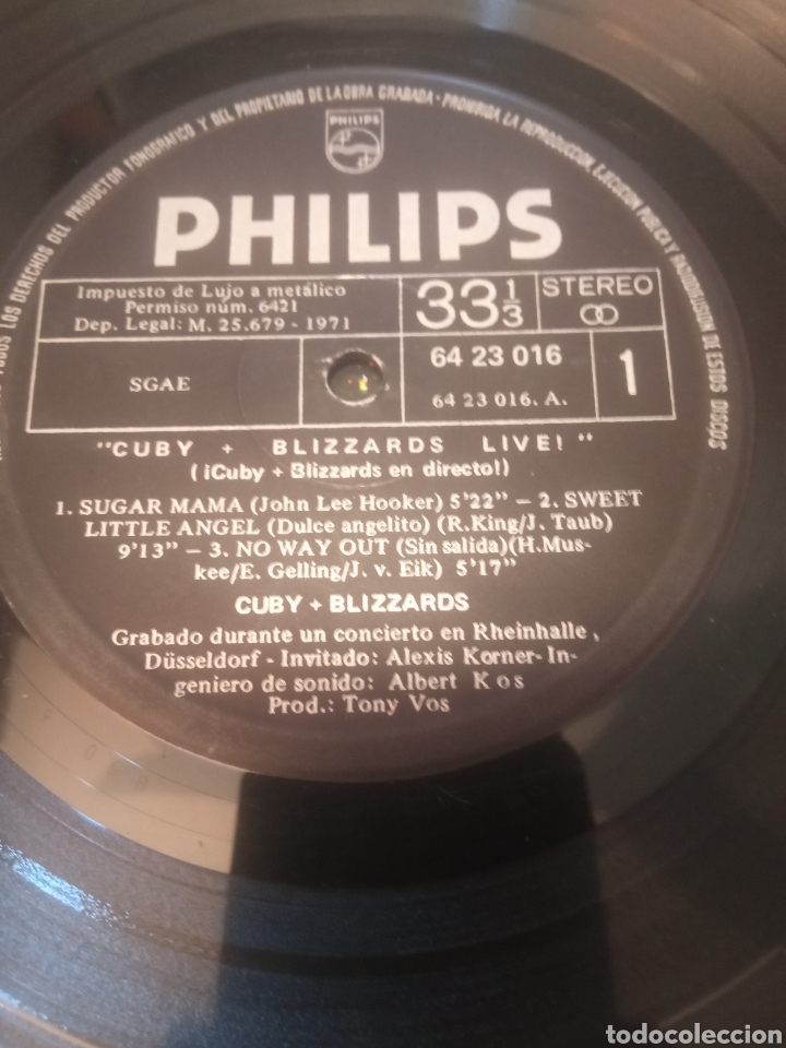 Discos de vinilo: Cuby + Blizzards- En directo - Foto 3