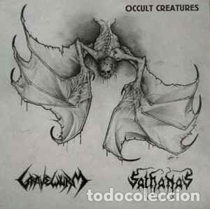 Discos de vinilo: Gravew&uuml;rm / Sathanas - Occult Creatures (7&rdquo;, EP) - Foto 1