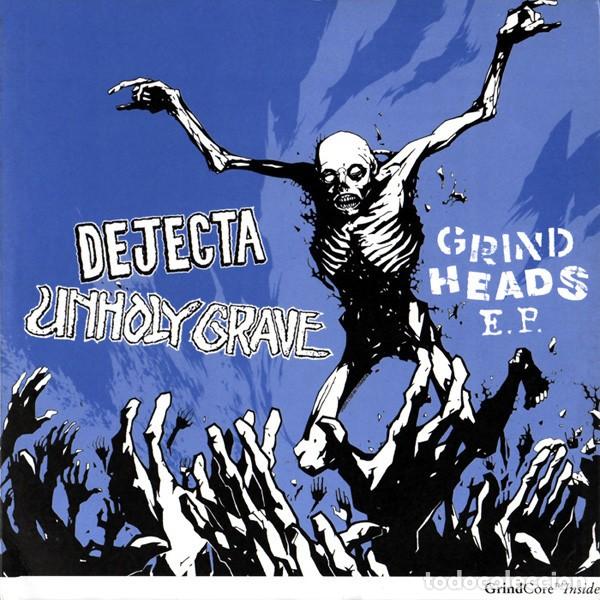 Discos de vinilo: Dejecta / Unholy Grave - Grind Heads E.P. (7&rdquo;, EP, Ltd) - Foto 1