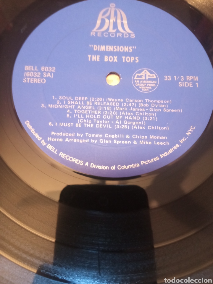 Discos de vinilo: The Box Tops- Dimensions - Foto 3