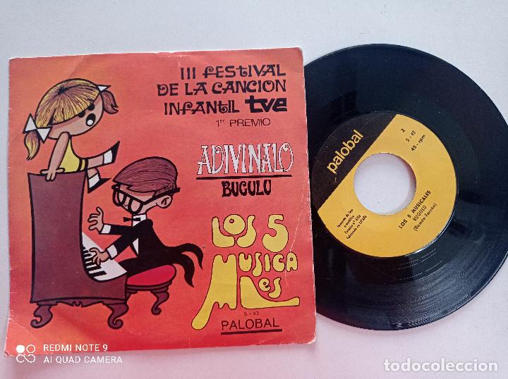 Discos de vinilo: LOS 5 MUSICALES - Bugulu - SINGLE PALOBAL 1969 - Foto 1
