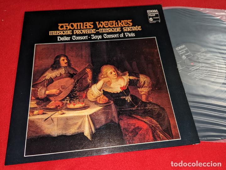Disques de vinyle: THOMAS WEELKES Musique profane+Musique Sacree DELLER CONSORT-Jaye Consort of Viols LP 1981 Edigsa SP