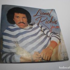 Discos de vinilo: SINGLE LIONEL RICHIE. YOU ARE. YOU MEAN MORE TO ME. MOTOWN 1983 SPAIN (BUEN ESTADO)