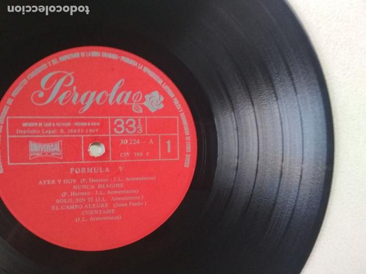 Discos de vinilo: FORMULA V // 10&rdquo; // EDICION ESPECIAL CIRCULO DE LECTORES 1969, - Foto 4