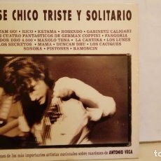 Discos de vinil: ESE CHICO TRISTE Y SOLITARIO - HOMENAJE ANTONIO VEGA - 2 X LP - 1993 - VG/VG+. Lote 348383353
