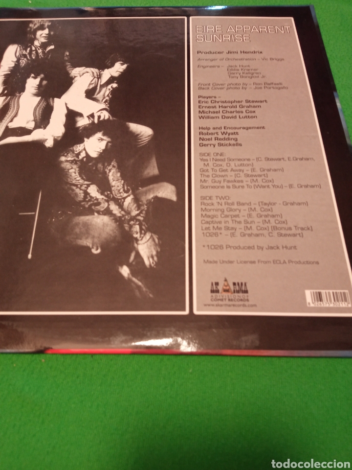 Discos de vinilo: Eire Apparent- Sunrise. - Foto 2