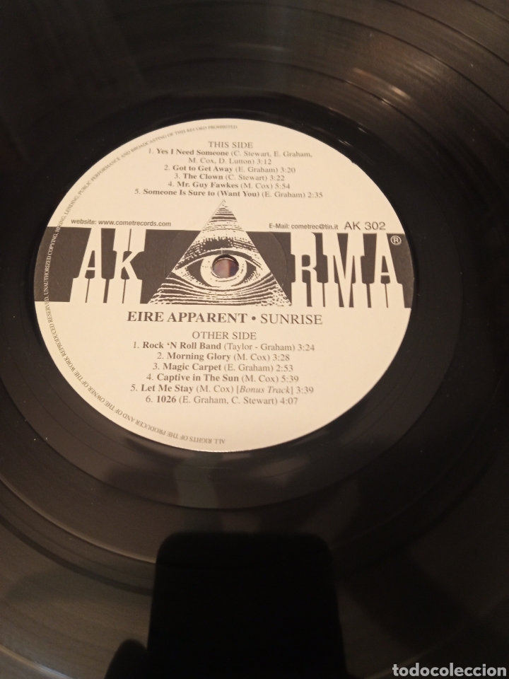 Discos de vinilo: Eire Apparent- Sunrise. - Foto 3