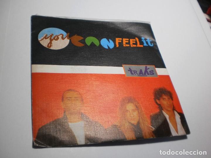 Vinyl records: single traks. you can feel it. blanco y negro 1985 spain (seminuevo)
