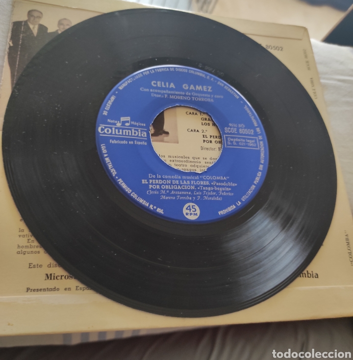 Discos de vinilo: Celia Gamez - Colomba - 1962 - - Foto 3