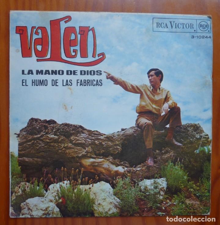 Discos de vinilo: VALEN / LA MANO DE DIOS / 1967 / SINGLE - Foto 1