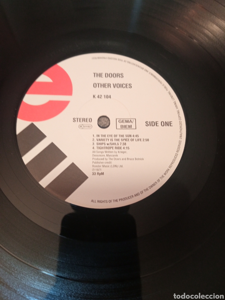 Discos de vinilo: The Doors- Other Voices. - Foto 4