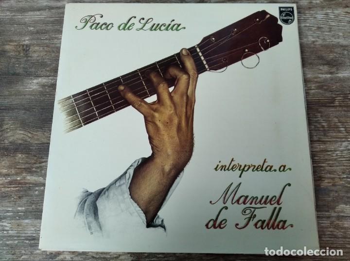 Discos de vinilo: PACO DE LUC&Iacute;A - Interpreta a Manuel de Falla *** LP ESPA&Ntilde;OL GATEFOLD 1978 - Foto 1